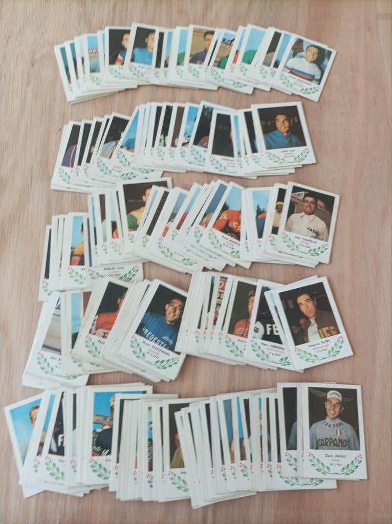 Maple leaf gum chromo's wielrenners 1959, 166 verschillende, Ophalen of Verzenden