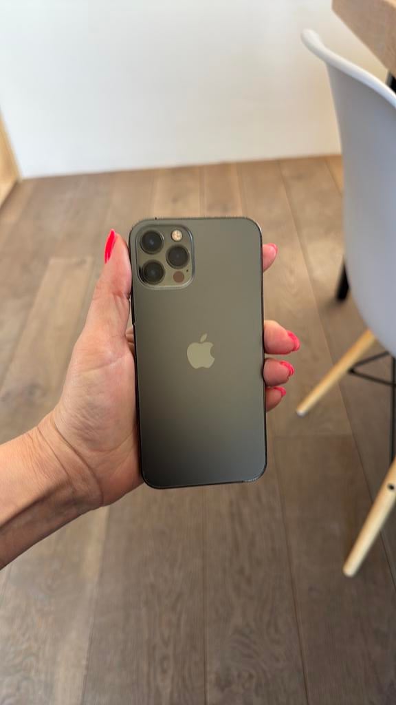 Iphone 12 pro 128gb graphite, Telecommunicatie, Mobiele telefoons | Hoesjes en Screenprotectors | Apple iPhone, Zo goed als nieuw