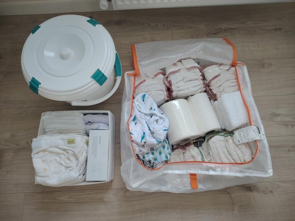 Groot pakket wasbare luiers te koop., Enfants & Bébés, Bains & Soins, Enlèvement