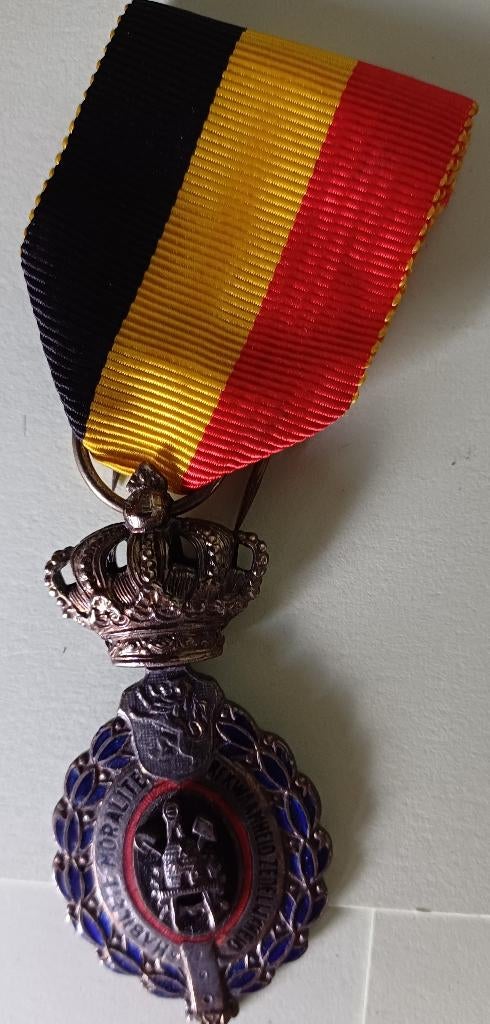 Médaille du travail, belge, avec mention habileté moralité, Collections, Objets militaires | Général, Enlèvement ou Envoi, Autres