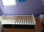 Bed met 2 opberglades, Ophalen, Gebruikt, 90 cm, Eenpersoons
