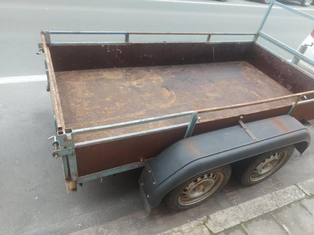 remorque double essieux, Auto diversen, Aanhangers en Bagagewagens, Gebruikt, Ophalen