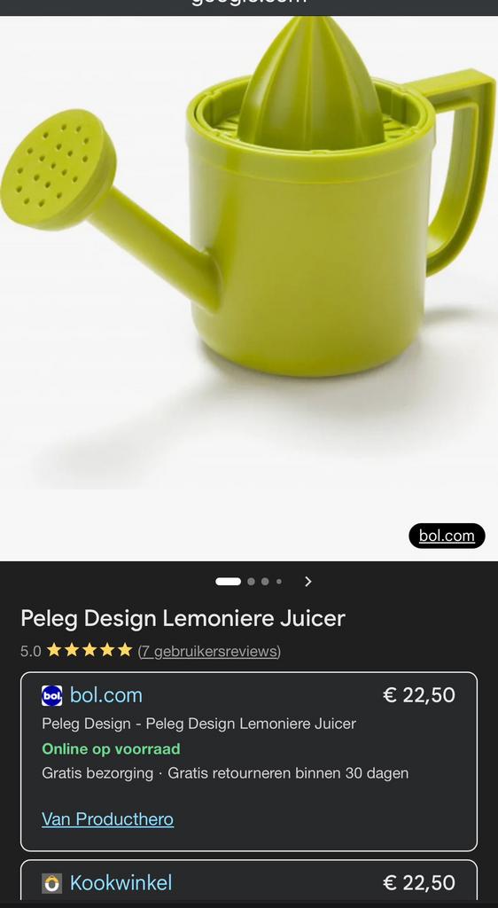 Citruspersje Peleg design, Maison & Meubles, Cuisine| Tupperware, Enlèvement, Comme neuf