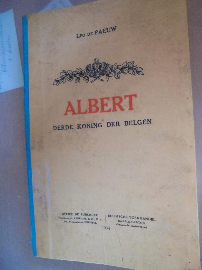 Boek Koning Albert I derde Koning der Belgen, Ophalen of Verzenden, Gebruikt, Overige typen