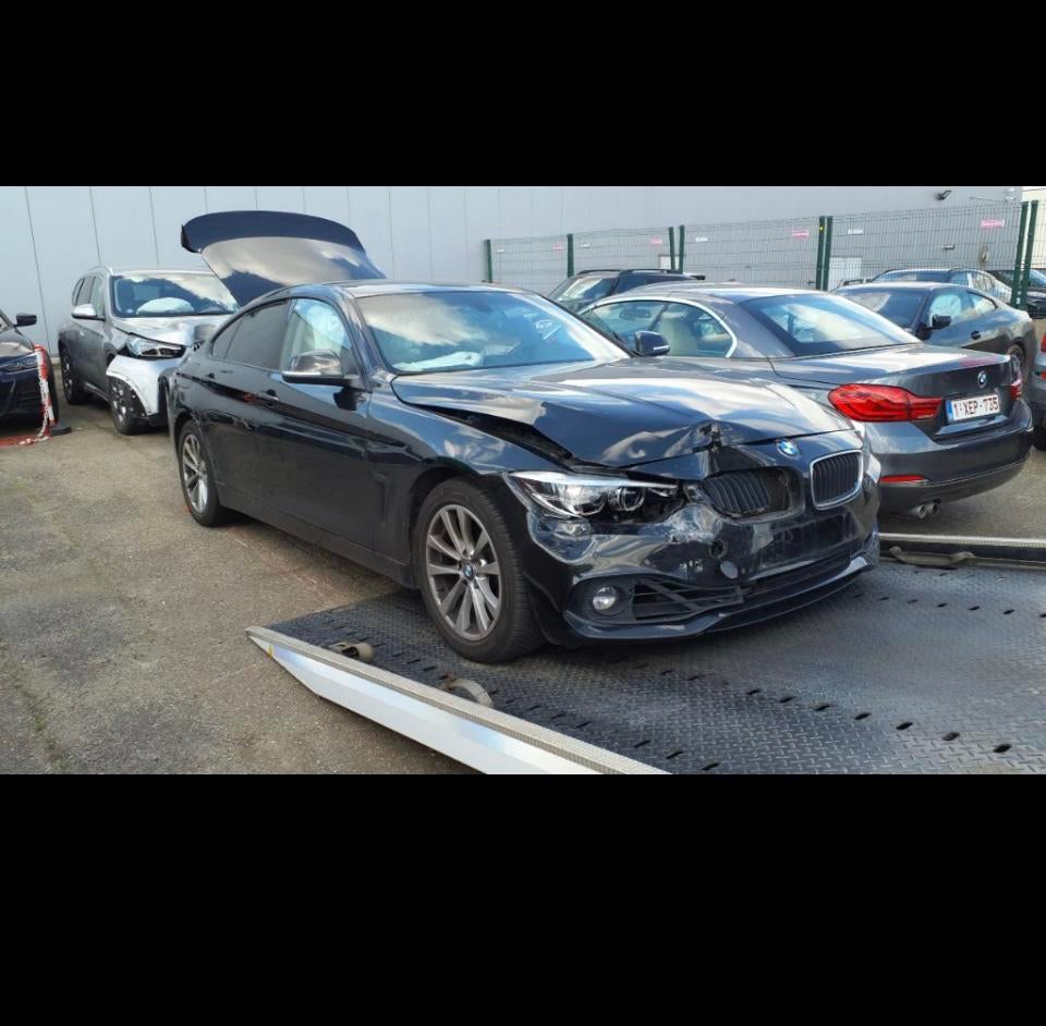 BMW 418i Gran Coupe (2020) - 97dkm - Auto - Cuir - ABÎMÉE, Autos, Achat, Euro 6, Entreprise, Noir