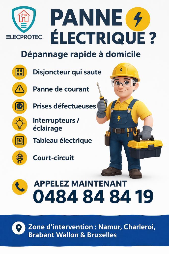 Dépannage électricité, Services & Professionnels, Réparation & Entretien | Électroménagers & Équipement, Service 24h/24, Garantie