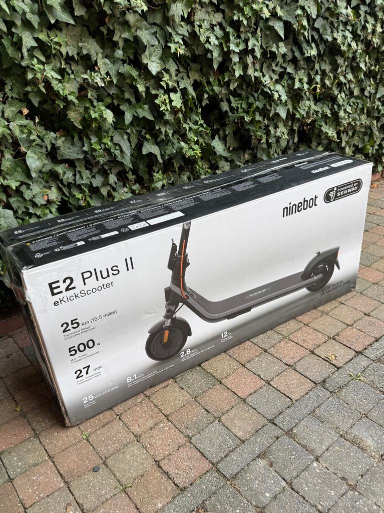 SEGWAY Ninebot E2 Plus E II - Trottinette électrique, Enlèvement ou Envoi, Comme neuf, Step électrique (E-scooter)