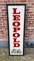 Leopold glas reclame., Verzamelen, Ophalen, Gebruikt, Reclamebord