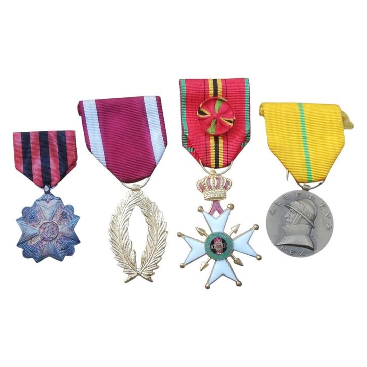 België - lot medailles, Verzamelen, Militaria | Algemeen, Landmacht, Lintje, Medaille of Wings, Ophalen of Verzenden