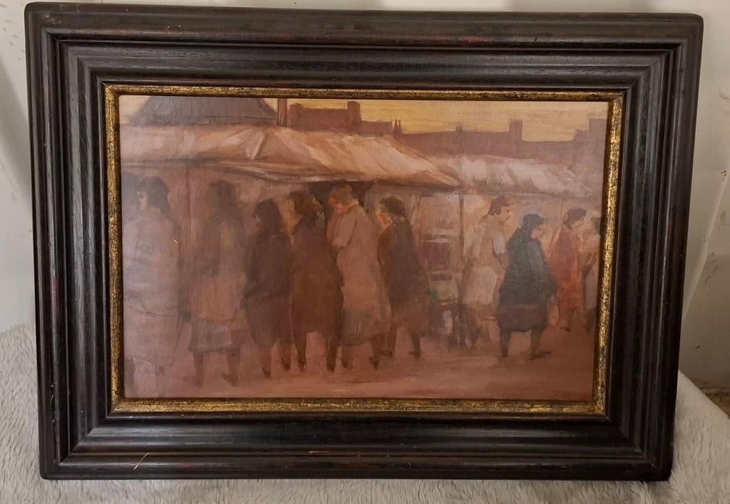 Antoon Bogaert 'De Donderdagmarkt' 1996, Ophalen