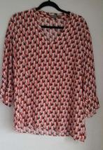 Blouse D'auvry, Verzenden, Maat 42/44 (L), Oranje, Zo goed als nieuw