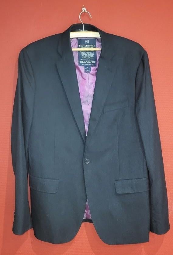 Scotch & Soda blazer / colbert - Maat 52 (XL) - Donkerblauw, Kleding | Heren, Overige Herenkleding, Gedragen, Ophalen