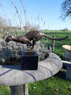 PANTHERE,COUGARD EN BRONZE A LA COURSE SUR SOCLE, Enlèvement ou Envoi, Bronze