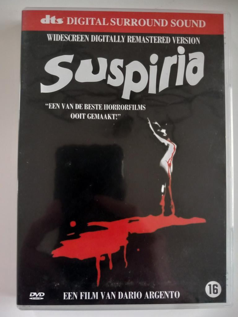 Dvd Suspiria (Horrorfilm van Dario Argento) ZELDZAAM, Cd's en Dvd's, Dvd's | Horror, Ophalen of Verzenden