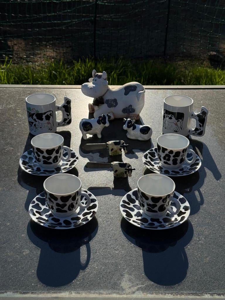 Koeien Servies & Decoratie Set, Antiek en Kunst, Antiek | Servies los, Ophalen