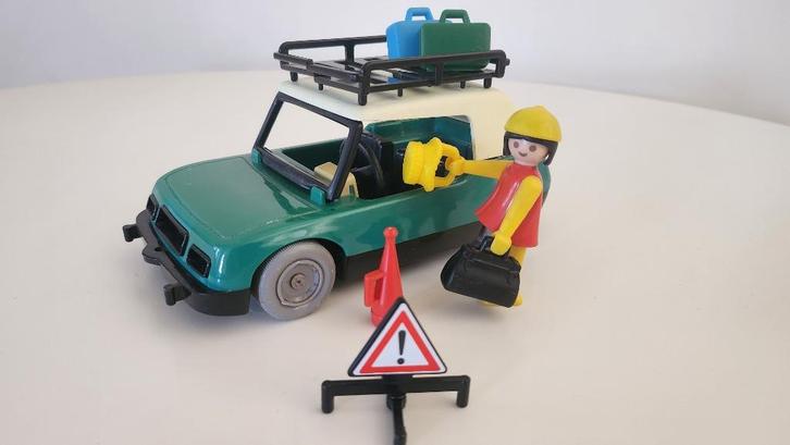 Playmobil - vrouw met auto (ref 3210), Kinderen en Baby's, Speelgoed | Playmobil, Gebruikt, Complete set, Ophalen of Verzenden