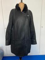 Zwarte lederen jas omgekeerd schaap dames maat 44, Kleding | Dames, Catulle, Zwart, Maat 42/44 (L), Ophalen of Verzenden