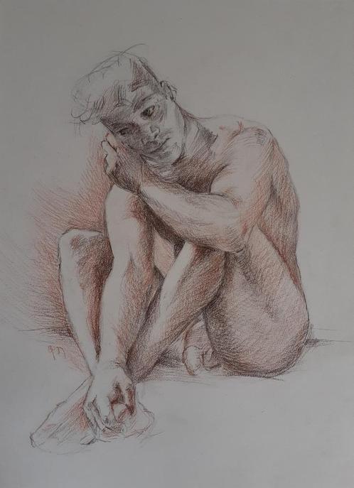 "Damion" - Greg, Antiek en Kunst, Kunst | Tekeningen en Fotografie, Ophalen of Verzenden