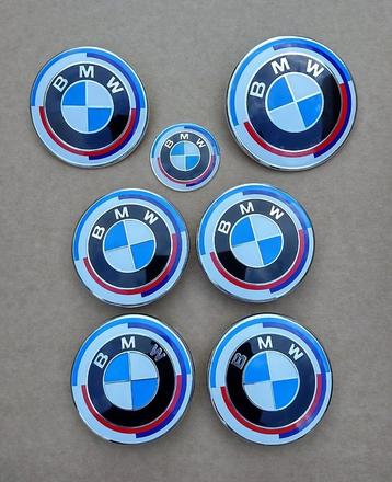 BMW logo emblem de capot / coffre/jantes.... 50th Anniversar