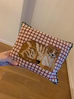 Coussin fait main, Maison & Meubles, Enlèvement, Comme neuf, Autres couleurs, Rectangulaire