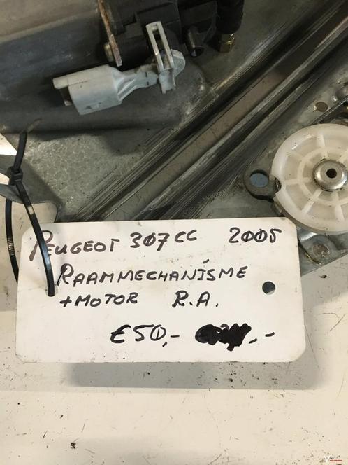 Peugeot 307 CC 2005  Elektr Raammechanisme Rechtsachter met, Auto-onderdelen, Ruiten en Toebehoren, Gebruikt, Ophalen of Verzenden