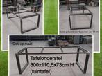 Stalen tafelonderstel 300x110,5x73 cm H - eettafel - tafel, Tuin en Terras, Ophalen, Nieuw, Rechthoekig, Metaal