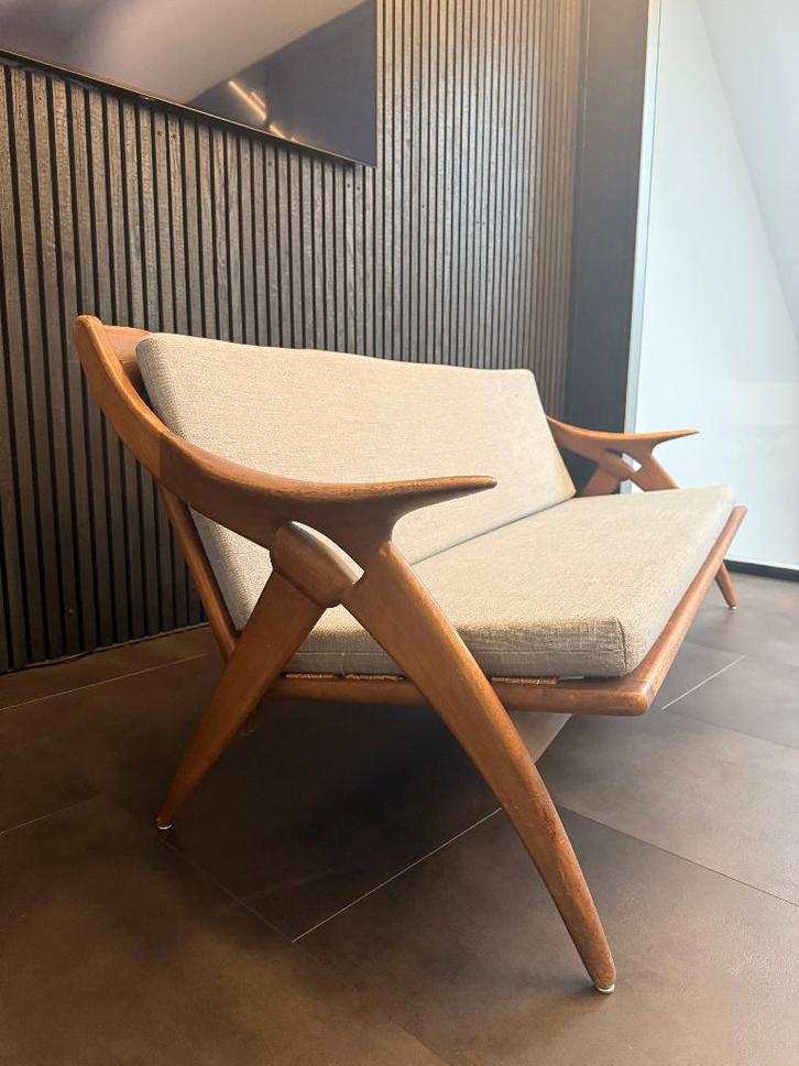 VINTAGE DUTCH 3 SEATER SOFA "DE STER", Huis en Inrichting, Zetels | Zetels, Gebruikt, Rechte bank, Driepersoons, Ophalen