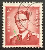 1953. BOUDEWIJN 2F. OBP 925-V1. Rood punt., Postzegels en Munten, Koninklijk huis, Ophalen of Verzenden, Gestempeld, Gestempeld