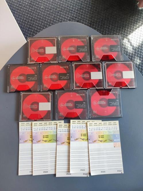 Set van 10 minidiscs uit de Sony Red Color Collection, Audio, Tv en Foto, Walkmans, Discmans en Minidiscspelers, Ophalen of Verzenden
