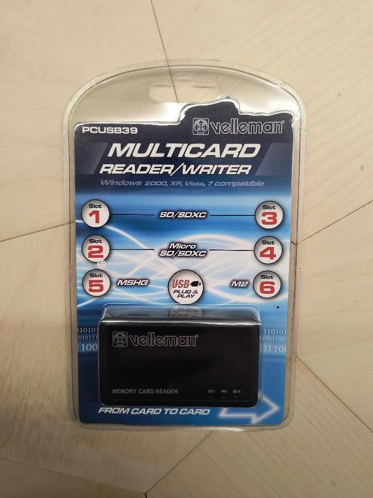 Multicard reader/writer  VELLEMAN (7x), Hobby en Vrije tijd, Elektronica-componenten, Nieuw, Ophalen