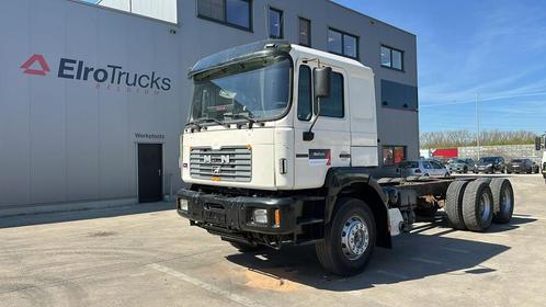 MAN 33.464 (6 CYLINDER / EURO 2 / SEMI MANUAL PUMP / BIG AXL, Auto's, Vrachtwagens, Bedrijf, Te koop, ABS, Elektrische ramen, Open dak