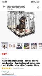 Plooibare hondenbench met twee deuren, Dieren en Toebehoren, Hondenhokken, Ophalen of Verzenden