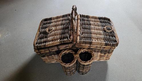 Rieten mand, Huis en Inrichting, Woonaccessoires | Schalen en Manden, Zo goed als nieuw, Mand, Rechthoekig, Riet, Ophalen