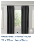 Fresh&CO Verduisterend gordijn, 300x250cm, haken, 200 cm of meer, Nieuw, Ophalen of Verzenden, Grijs