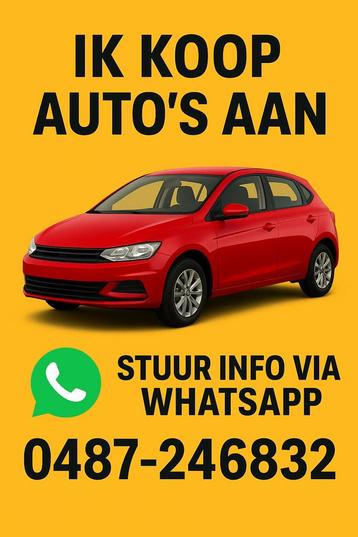 IK KOOP AUTO’S TEGEN DE BESTE PRIJS!! beschikbaar voor biedingen