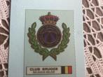 Plastiek prentje chromo voetbal Badge CLUB BRUGGE, Enlèvement ou Envoi, Utilisé, Image