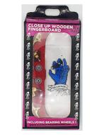Close Up Wooden Fingerboard Riding Hand Gold Trucks, Verzenden, Zo goed als nieuw