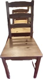 IKEA wooden chair available in single (or x4 bundle), Vier, Gebruikt, Bruin, Hout