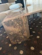 Vintage marmer salontafel stijl Roche Bobois “eye/teardrop”, Huis en Inrichting, Ophalen, Gebruikt