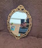 Vintage koperen ovale mooi gedetailleerde spiegel, Antiek en Kunst, Ophalen of Verzenden