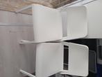 4 chaises blanches, Maison & Meubles, Chaises, Enlèvement, Utilisé, Autres matériaux, Blanc