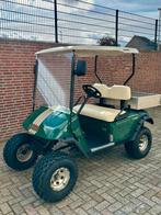 Prachtige Verhoogde Elektrische EZGO Golfkar met alu werkbak, Enlèvement ou Envoi, Comme neuf, Voiturette de golf, Autres marques