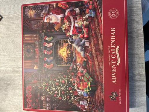 Adventskalender puzzel, Hobby en Vrije tijd, Gezelschapsspellen | Bordspellen, Zo goed als nieuw, Ophalen of Verzenden
