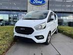Ford Transit Custom Multi Use / 320 Lente 2  / 130 PK / 6-Z, Auto's, Monovolume, Zwart, Parkeersensor, Wit