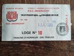 Rsc anderlecht ticket, Ophalen of Verzenden