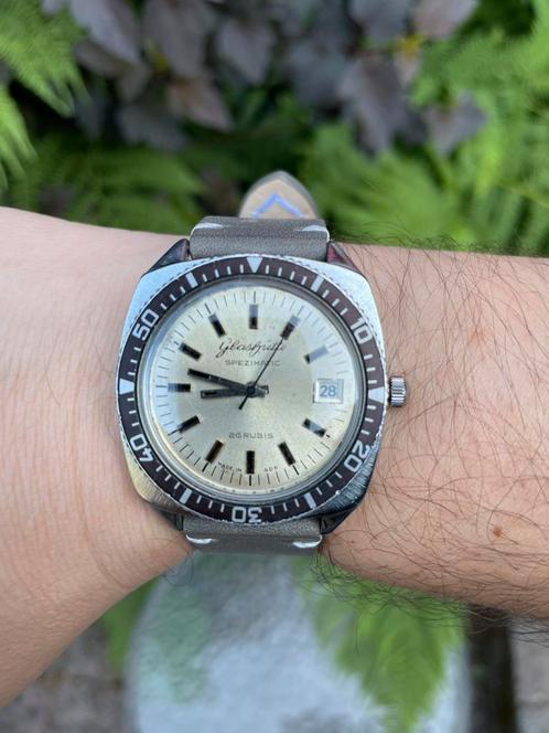 Montre Automatique GUB Glashutte, Handtassen en Accessoires, Horloges | Heren, Gebruikt, Polshorloge, Goud, Goud, Verzenden
