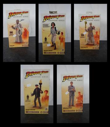 5 verschillende Hasbro Indiana Jones figuren