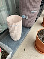 Lot de 6 pots pot plante 14cm plastique creme, Enlèvement ou Envoi, Comme neuf