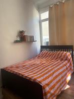Ikea bed + matras (140 x 200), Huis en Inrichting, Slaapkamer | Bedden, Ophalen, Gebruikt, Bruin, Tweepersoons