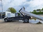 vrachtwagen met container, Auto's, Vrachtwagens, Stof, Zwart, Wit, Mercedes-Benz